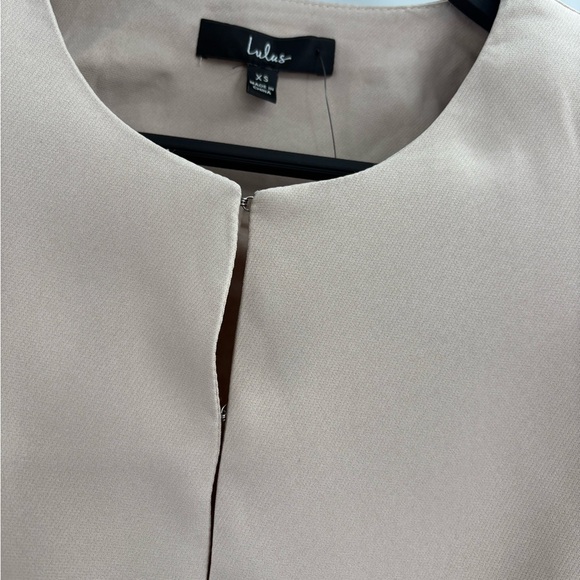 Lulus Windsor beige business office long sleeve blazer jacket size xs NWT - Picture 12 of 16